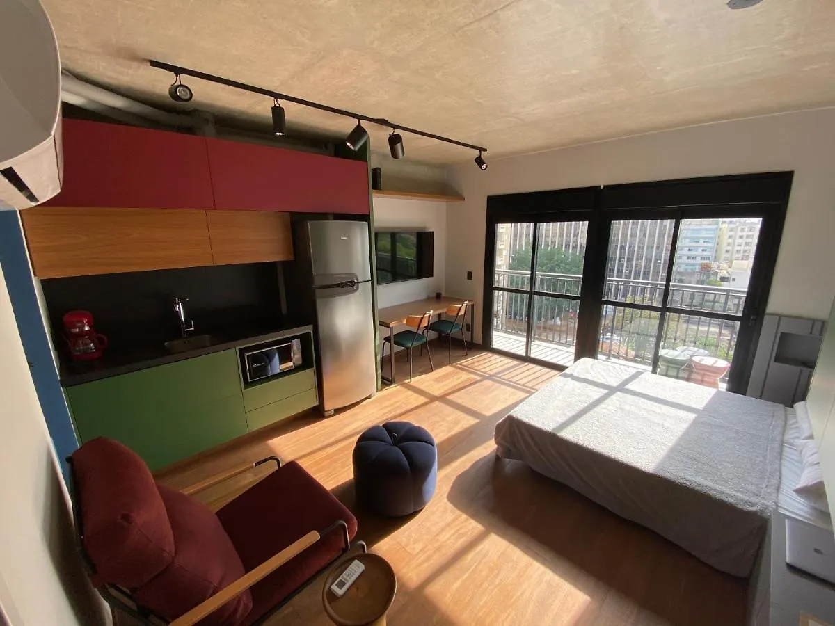 97 New Studio Next Paulista Av, Fast Wifi And Balcony São Paulo